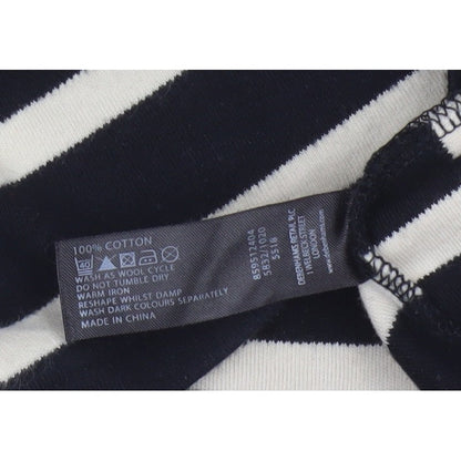 Maine New England Women’s Black Stripe 1/2 Zip Sweatshirt UK 12