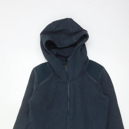Athleta Women’s Blue S Full Zip Hooded Fleece Sweatshirt Zip Pockets