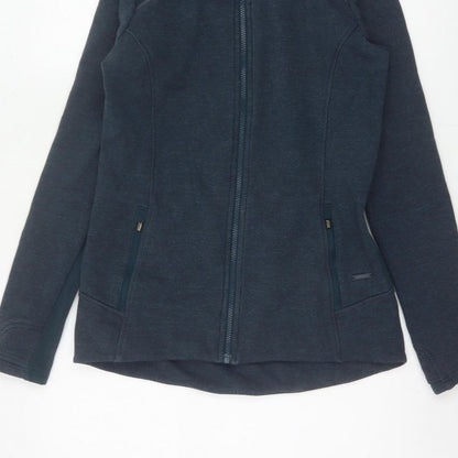 Athleta Women’s Blue S Full Zip Hooded Fleece Sweatshirt Zip Pockets