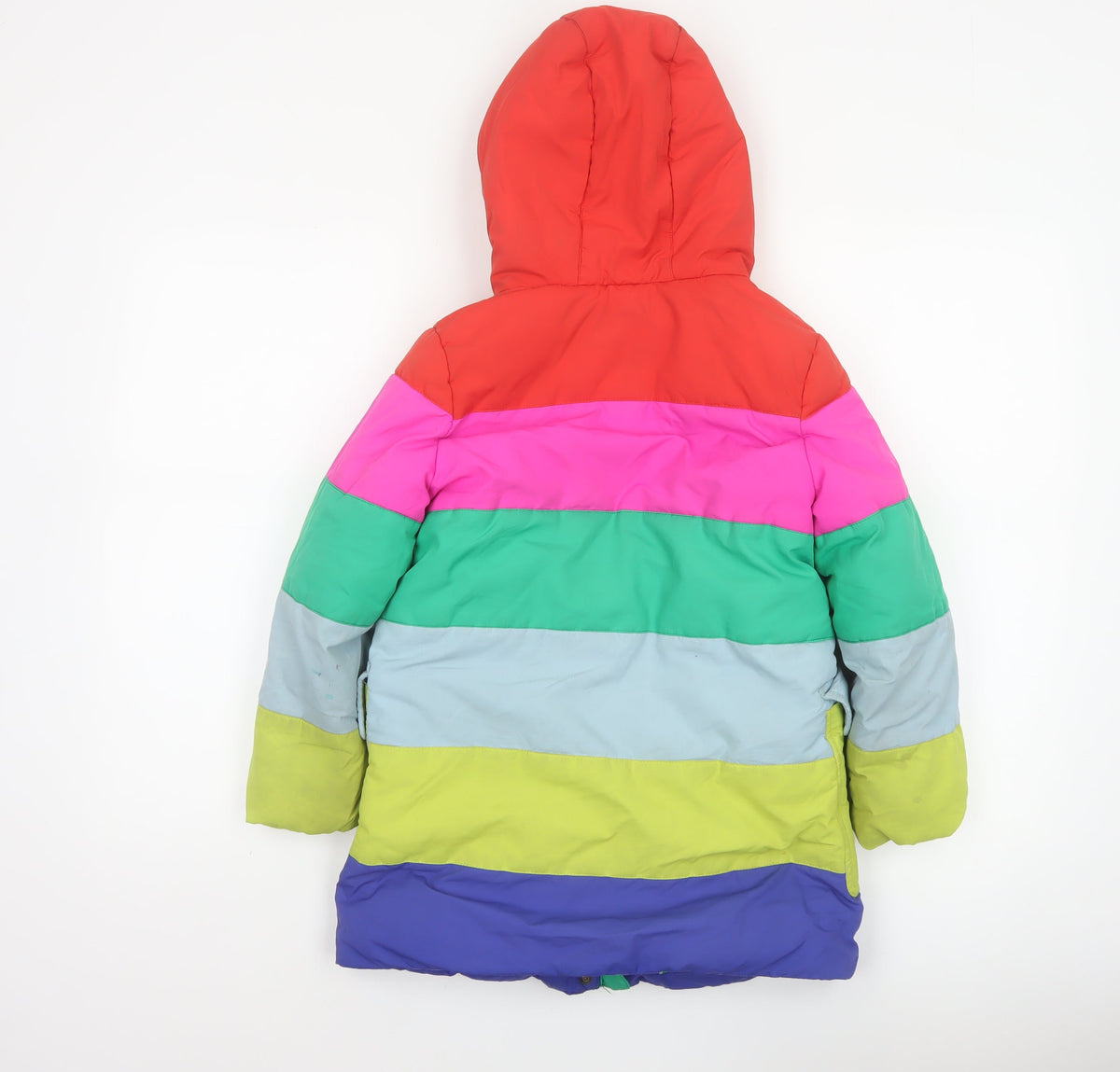 Boden Girls Multicoloured 6-7 Years Duffle Coat Hooded Fleece Lined