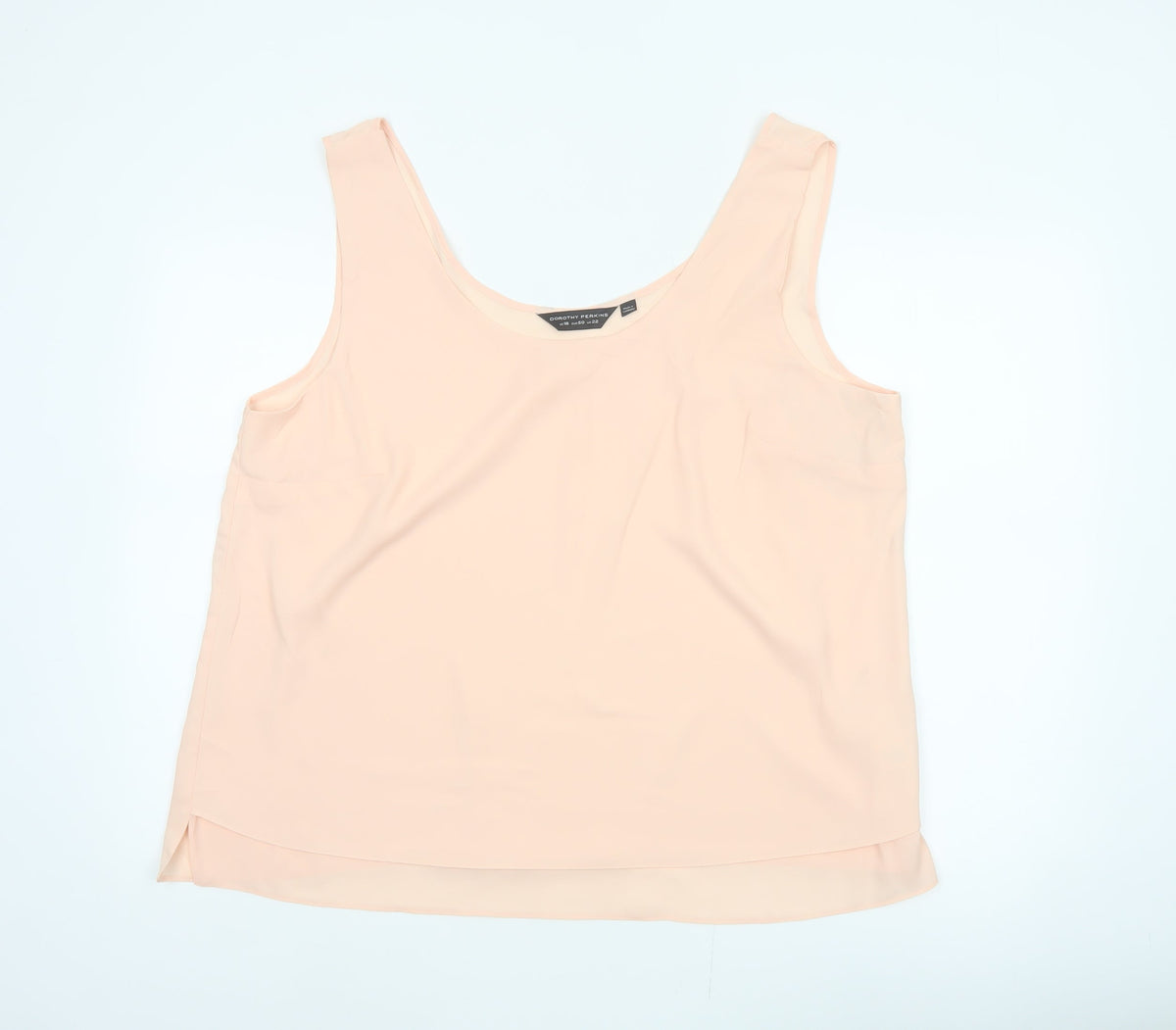 Dorothy Perkins Women Pink UK 22 Sleeveless Layered Camisole Blouse