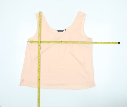 Dorothy Perkins Women Pink UK 22 Sleeveless Layered Camisole Blouse