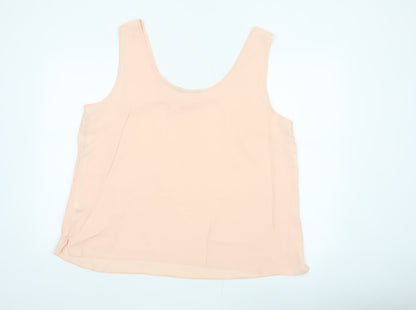 Dorothy Perkins Women Pink UK 22 Sleeveless Layered Camisole Blouse