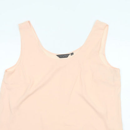 Dorothy Perkins Women Pink UK 22 Sleeveless Layered Camisole Blouse