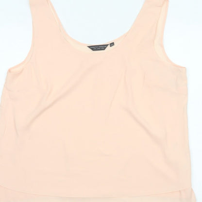 Dorothy Perkins Women Pink UK 22 Sleeveless Layered Camisole Blouse