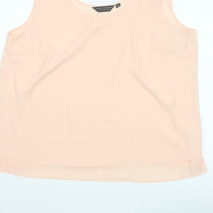 Dorothy Perkins Women Pink UK 22 Sleeveless Layered Camisole Blouse