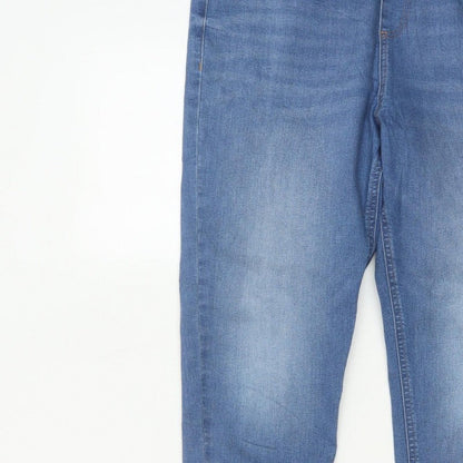 Marks & Spencer Women's Blue UK 14 Long Skinny Stretch Jegging Jeans