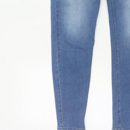 Marks & Spencer Women's Blue UK 14 Long Skinny Stretch Jegging Jeans