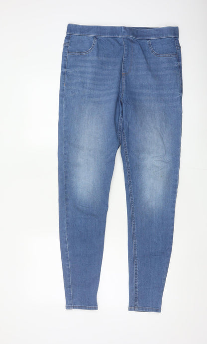Marks & Spencer Women's Blue UK 14 Long Skinny Stretch Jegging Jeans
