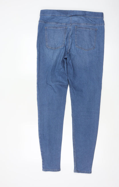 Marks & Spencer Women's Blue UK 14 Long Skinny Stretch Jegging Jeans
