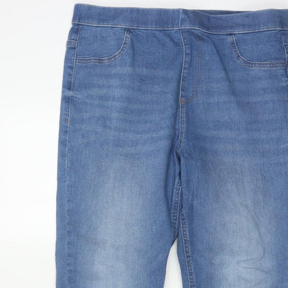 Marks & Spencer Women's Blue UK 14 Long Skinny Stretch Jegging Jeans