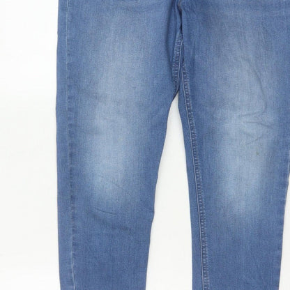 Marks & Spencer Women's Blue UK 14 Long Skinny Stretch Jegging Jeans