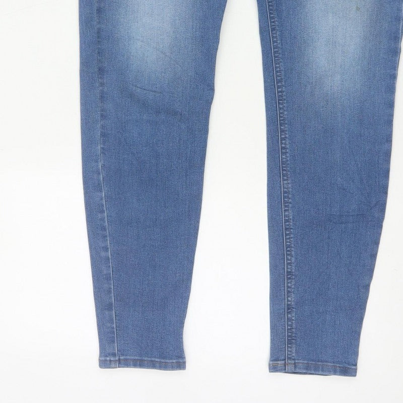 Marks & Spencer Women's Blue UK 14 Long Skinny Stretch Jegging Jeans