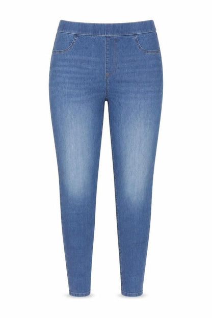 Marks & Spencer Women's Blue UK 14 Long Skinny Stretch Jegging Jeans