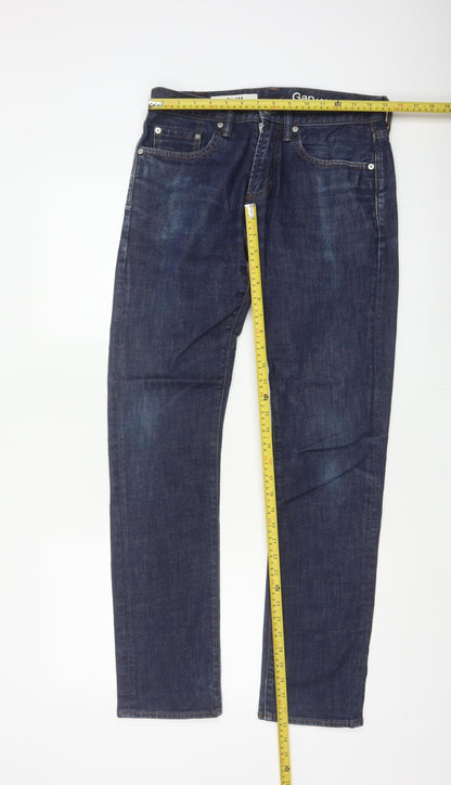 Gap 1969 Men’s Blue 28x32 Slim Straight Dark Wash Jeans