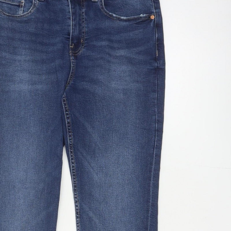Marks & Spencer Women Blue UK 12 Short Lily Slim Stretch Skinny Jeans