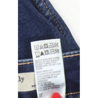 Marks & Spencer Women Blue UK 12 Short Lily Slim Stretch Skinny Jeans