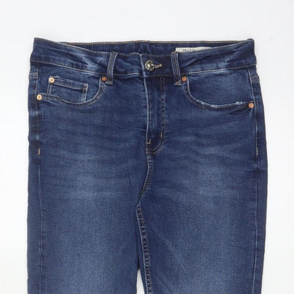 Marks & Spencer Women Blue UK 12 Short Lily Slim Stretch Skinny Jeans