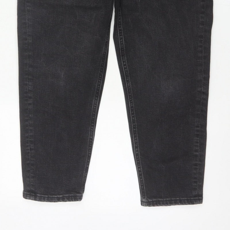 Marks & Spencer Women’s Black UK 12 High Rise Tapered Stretch Jeans