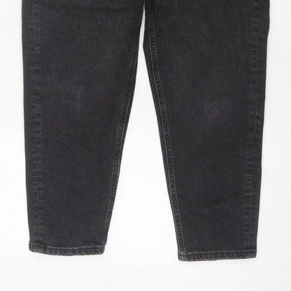 Marks & Spencer Women’s Black UK 12 High Rise Tapered Stretch Jeans