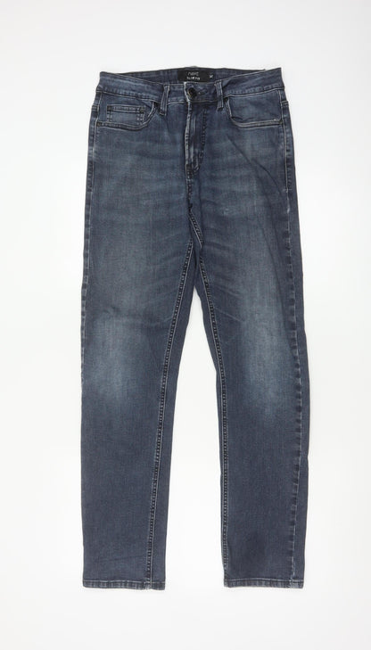Next Men’s Blue Slim Fit Straight Jeans W30 L31 Medium Wash