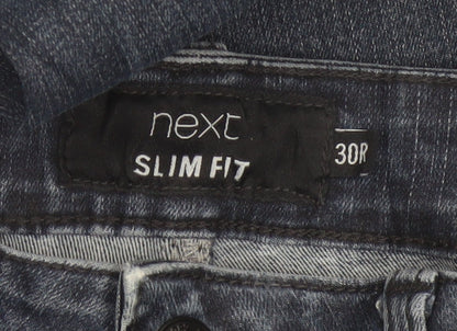 Next Men’s Blue Slim Fit Straight Jeans W30 L31 Medium Wash
