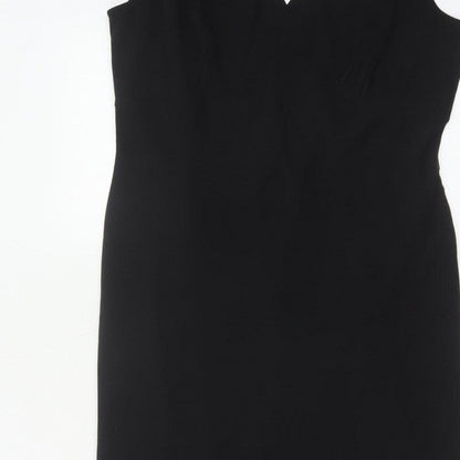 Coast Women Black UK 16 Maxi Mermaid V-Neck Beaded Formal Dress