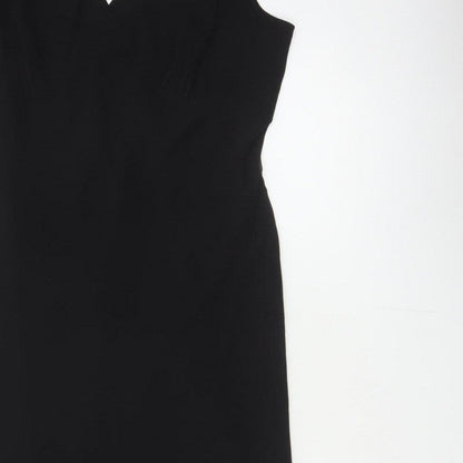 Coast Women Black UK 16 Maxi Mermaid V-Neck Beaded Formal Dress