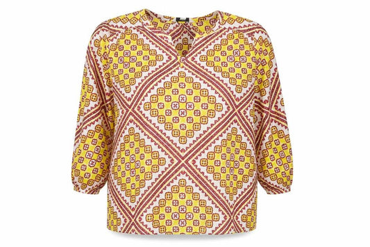 Marks and Spencer Women Multicoloured Size 14 Bohemian V-Neck Blouse