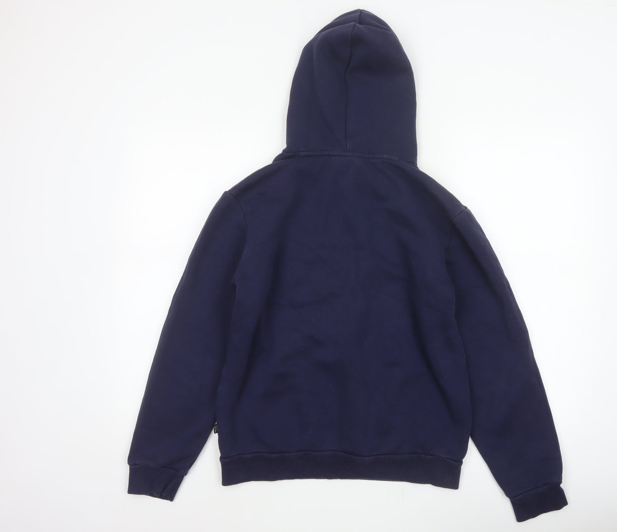 Puma Men’s Navy Blue S Pullover Hooded Logo Fleece Hoodie