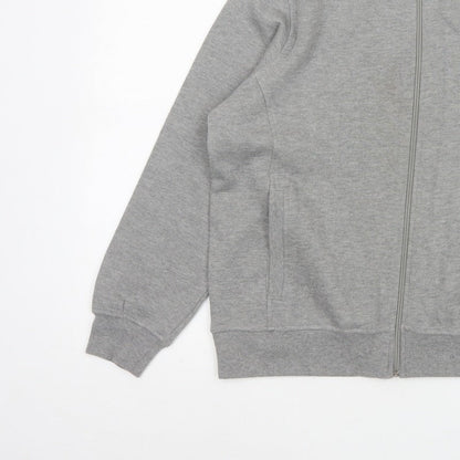Bm Women’s Grey M Basic Full Zip Fleece Jacket with Pockets