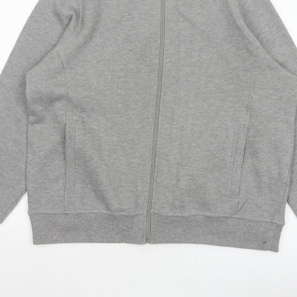 Bm Women’s Grey M Basic Full Zip Fleece Jacket with Pockets
