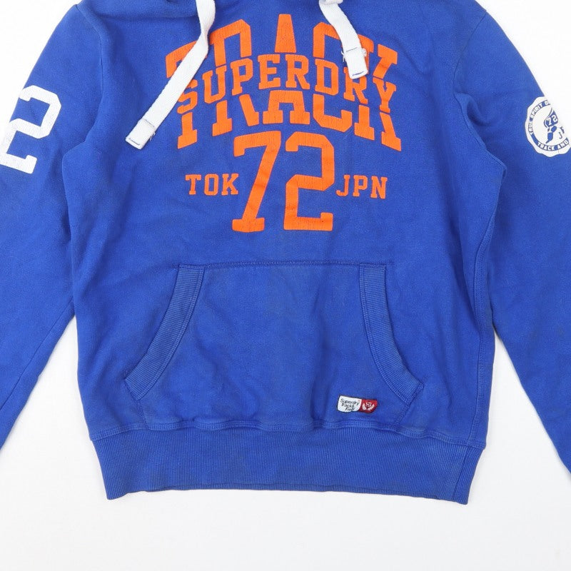 Superdry Men’s Blue L Track & Field 72 Graphic Pullover Hoodie