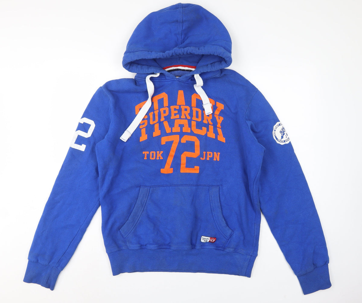 Superdry Men’s Blue L Track & Field 72 Graphic Pullover Hoodie