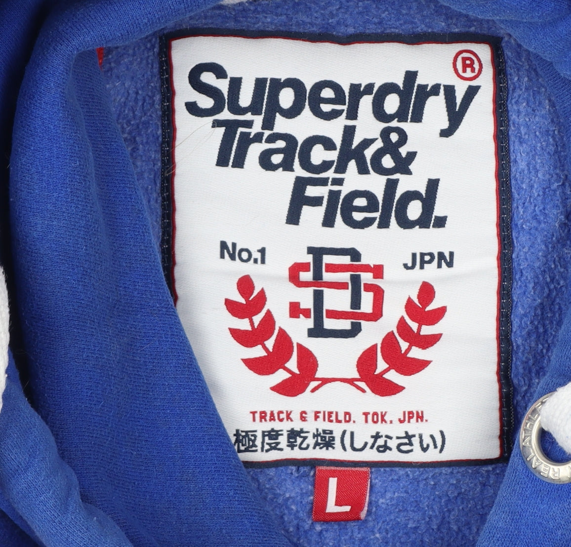 Superdry Men’s Blue L Track & Field 72 Graphic Pullover Hoodie