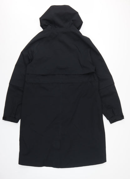 Marks & Spencer Women Black UK 8 Goodmove Hooded Waterproof Rain Coat