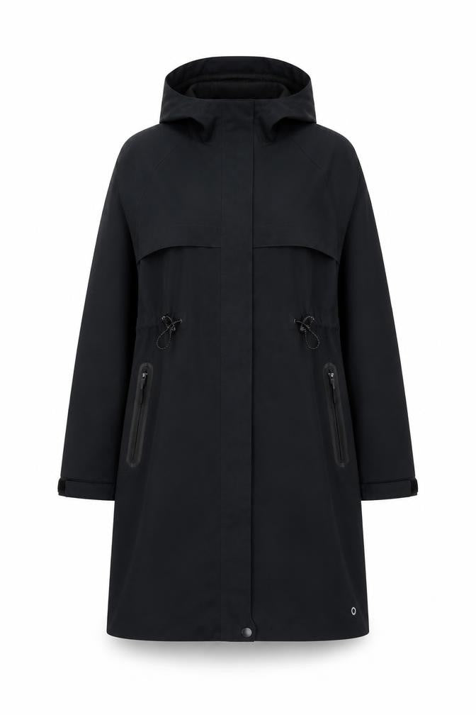 Marks & Spencer Women Black UK 8 Goodmove Hooded Waterproof Rain Coat