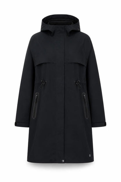Marks & Spencer Women Black UK 8 Goodmove Hooded Waterproof Rain Coat
