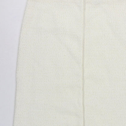 Marks & Spencer Women's Ivory UK 18 Straight Pencil Long Knit Skirt