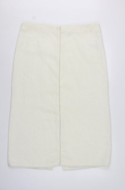 Marks & Spencer Women's Ivory UK 18 Straight Pencil Long Knit Skirt