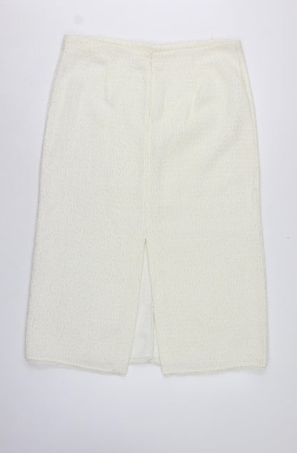Marks & Spencer Women's Ivory UK 18 Straight Pencil Long Knit Skirt