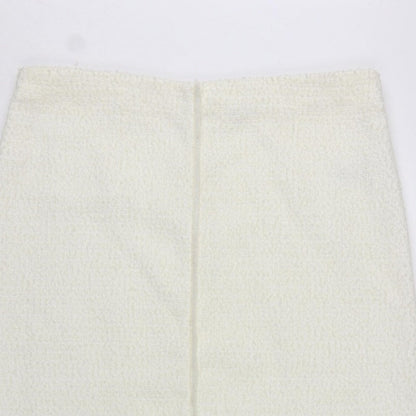 Marks & Spencer Women's Ivory UK 18 Straight Pencil Long Knit Skirt