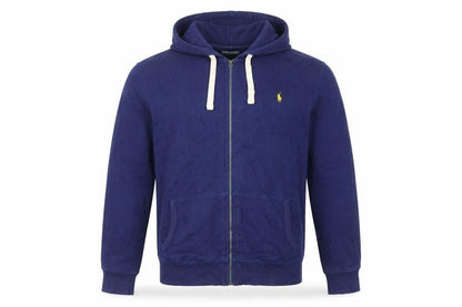 Polo Ralph Lauren Men’s Blue XL Full Zip Hooded Logo Hoodie
