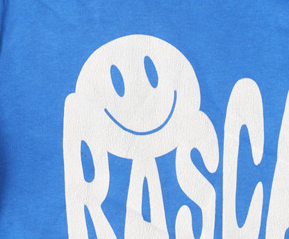 Rascal Boys Blue 13-14 Years Pullover Graphic Print Hoodie Fleece