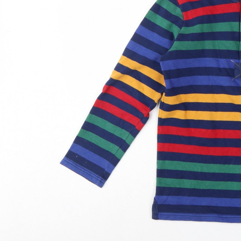 Joules Boys Multicoloured 11-12 Years 1/4 Zip Striped Sweatshirt