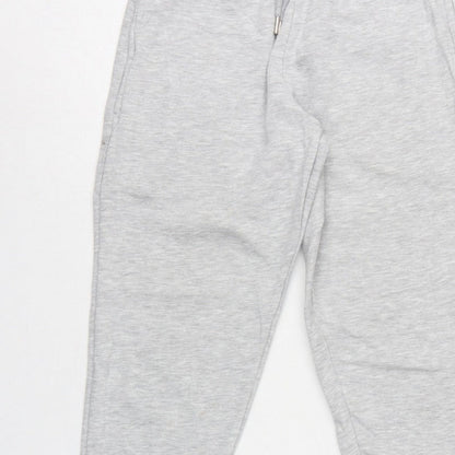 Collusion Women Grey Petite UK 8 Cuffed Jogger Sweatpants Drawstring
