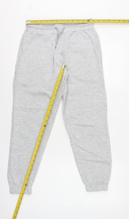 Collusion Women Grey Petite UK 8 Cuffed Jogger Sweatpants Drawstring