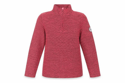 Weird Fish Women’s Pink Grey Knit 1/4 Zip Pullover Sweatshirt UK 10