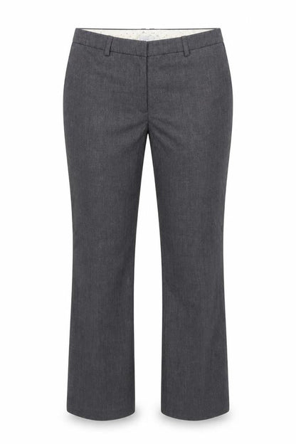 H&M Women Grey UK 10 Straight Leg Dress Trousers Workwear
