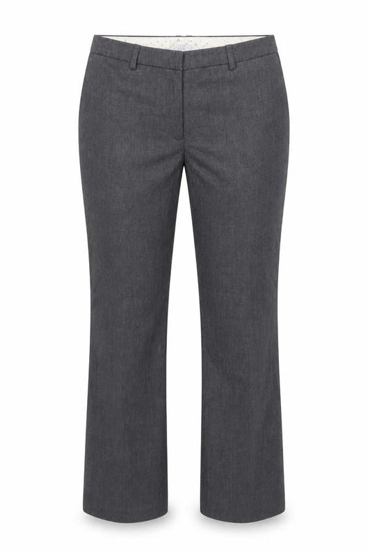H&M Women Grey UK 10 Straight Leg Dress Trousers Workwear